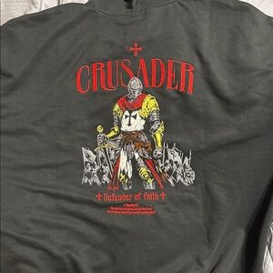 Black Hoodie with Red Accents